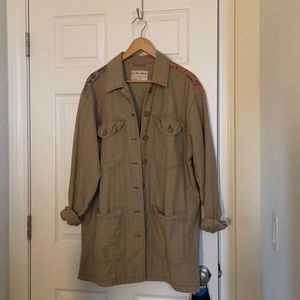 Free people swept up shirt jacket bandana back